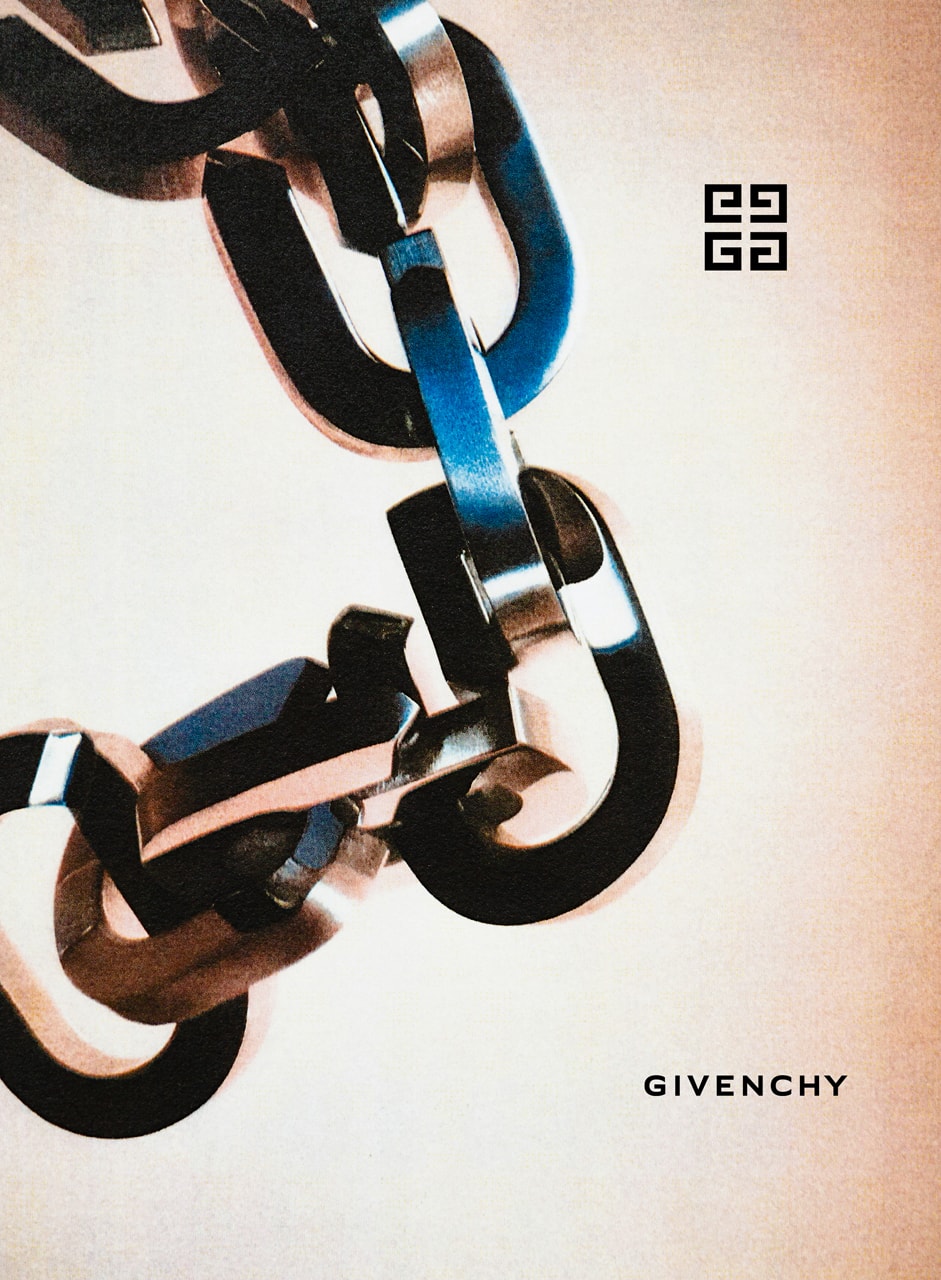 Matthew M. Williams' Debut Givenchy Campaign FW20 fall winter 2020 collection jewelry padlocks love locks chainlinks chain link logo 4g accessory menswear womenswear