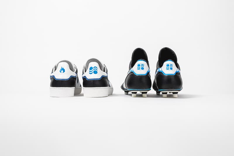 hanon pantofola d'oro modena release information football black leather classic white side stripe blue details buy cop purchase limited edtion