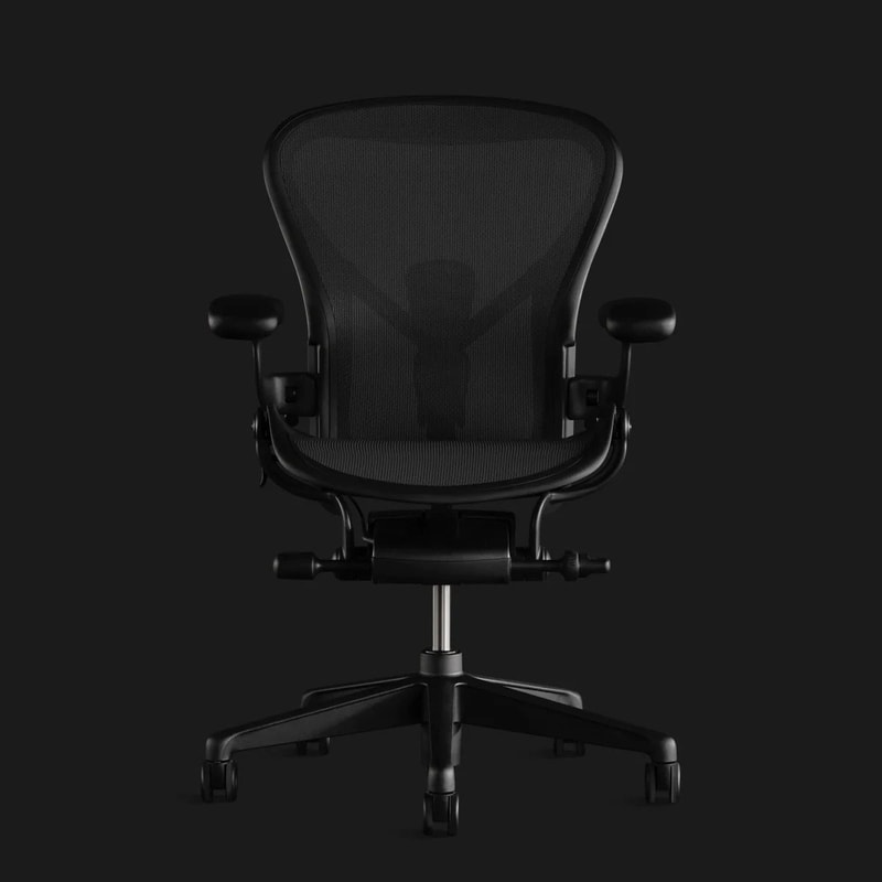 Herman Miller Aeron Chair Matte Gamer Edition black color version design esports gaming