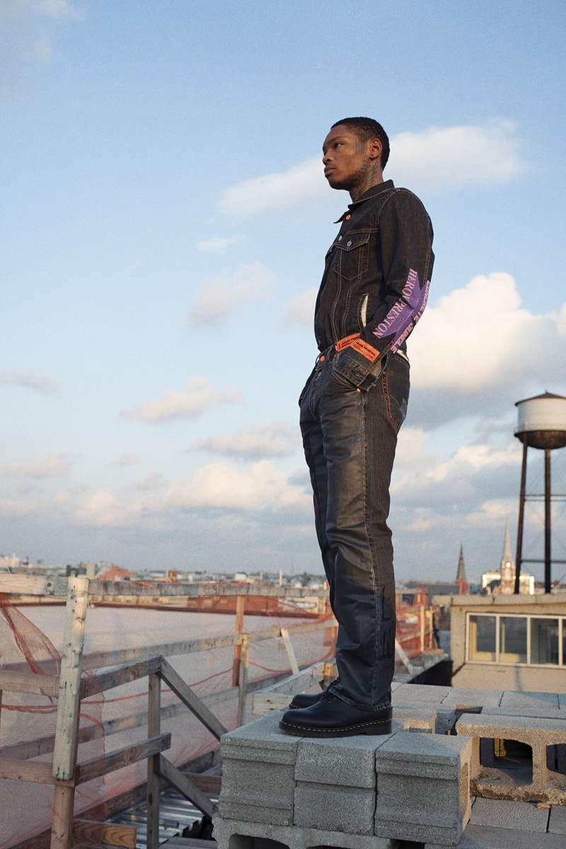 Heron Preston x Levi's "MISTAKES ARE OK" Collaboration interview spring summer 2020 ss20 501 jean release date info buy trucker type 2 jacket