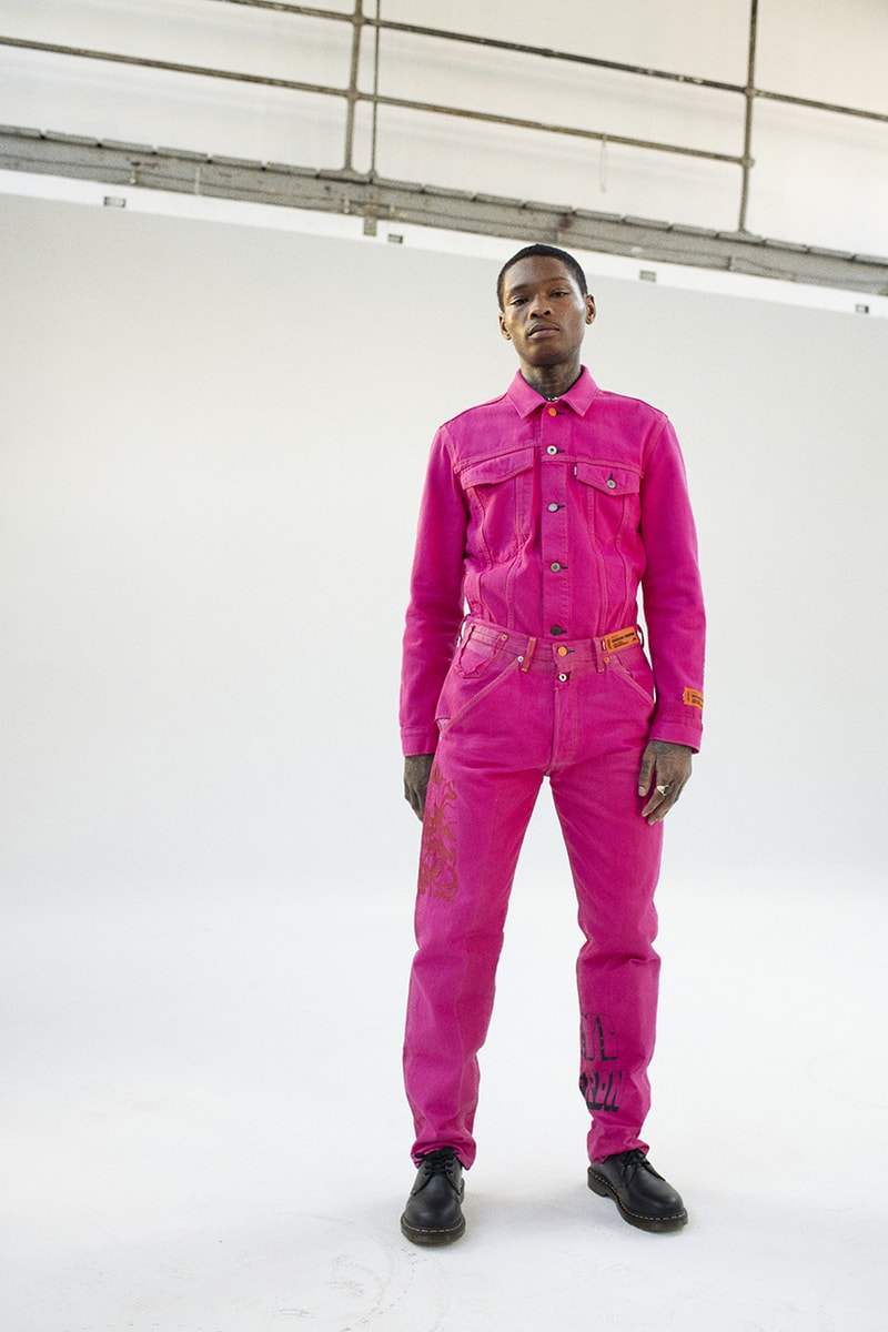 Heron Preston x Levi's "MISTAKES ARE OK" Collaboration interview spring summer 2020 ss20 501 jean release date info buy trucker type 2 jacket