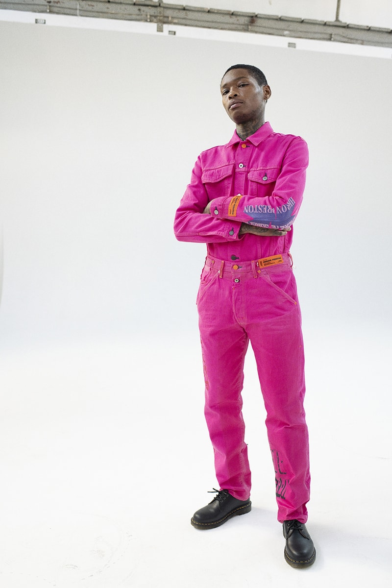 Heron Preston x Levi's "MISTAKES ARE OK" Collaboration interview spring summer 2020 ss20 501 jean release date info buy trucker type 2 jacket