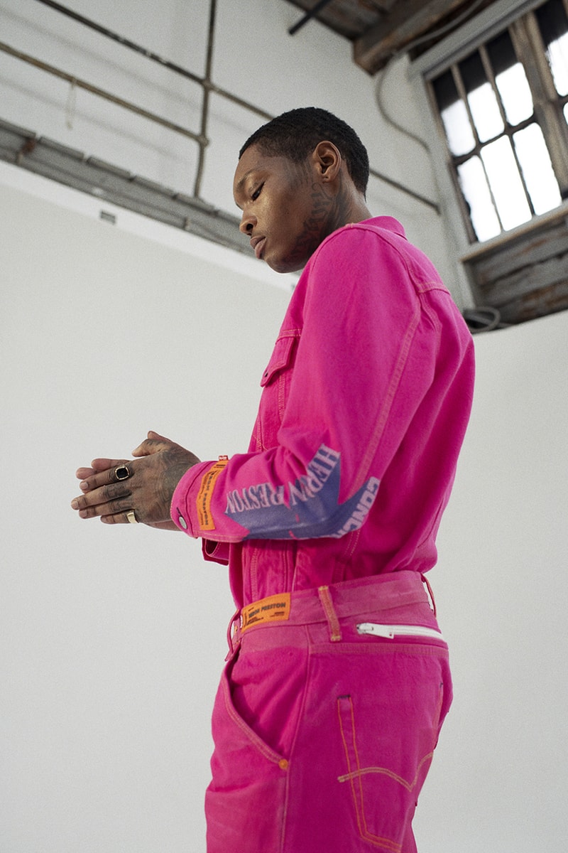 Heron Preston x Levi's "MISTAKES ARE OK" Collaboration interview spring summer 2020 ss20 501 jean release date info buy trucker type 2 jacket