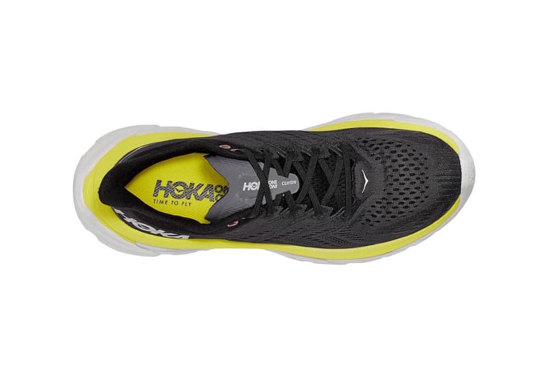 Hoka one one evening primrose black yellow running trainers anthracite where to cop best running trainers with cushioning