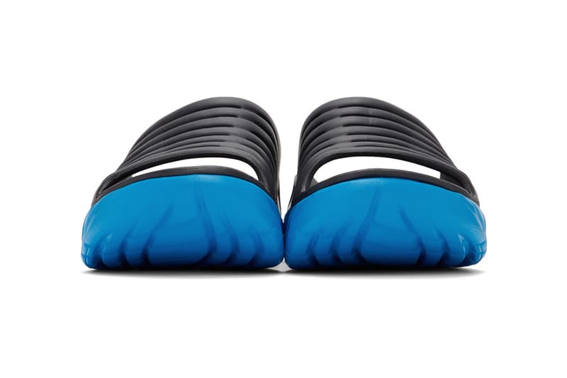 HOKA ONE ONE ORA RECOVERY SLIDE Ebony/Dresden Blue Black 202382M234009 5287081 Sandals Home Footwear Lockdown Shoe Slides Cosy EVA Foam Open Toe