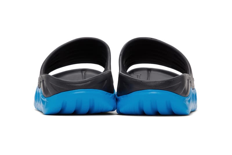 HOKA ONE ONE ORA RECOVERY SLIDE Ebony/Dresden Blue Black 202382M234009 5287081 Sandals Home Footwear Lockdown Shoe Slides Cosy EVA Foam Open Toe