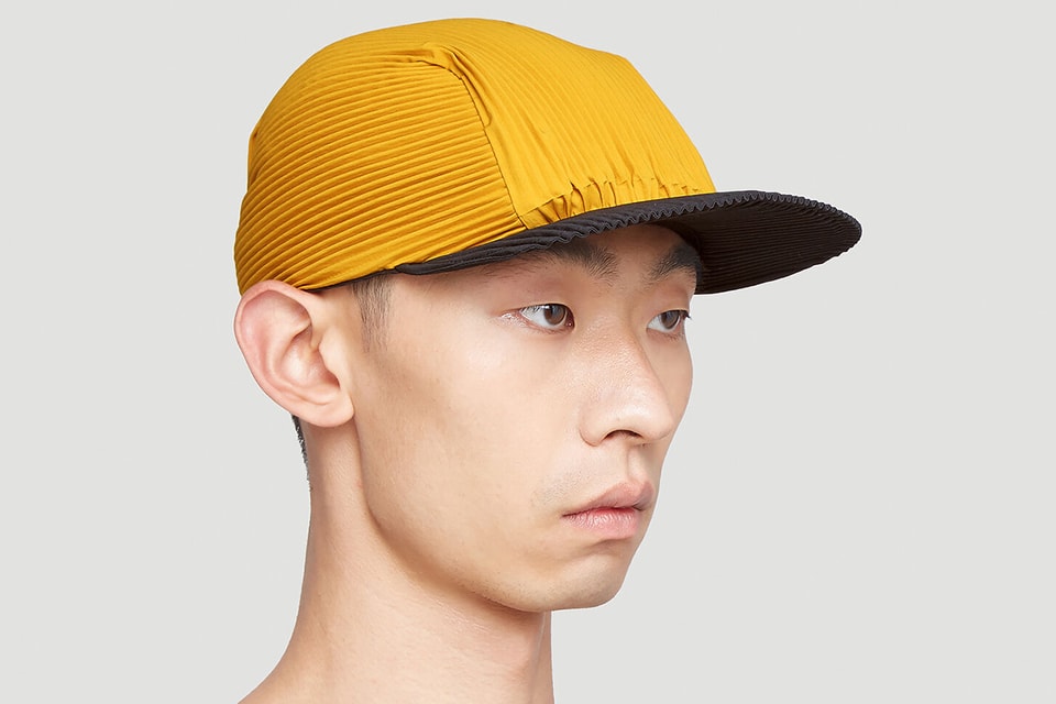 Homme Plisse Issey Miyake Two Tone Baseball Cap Hypebeast