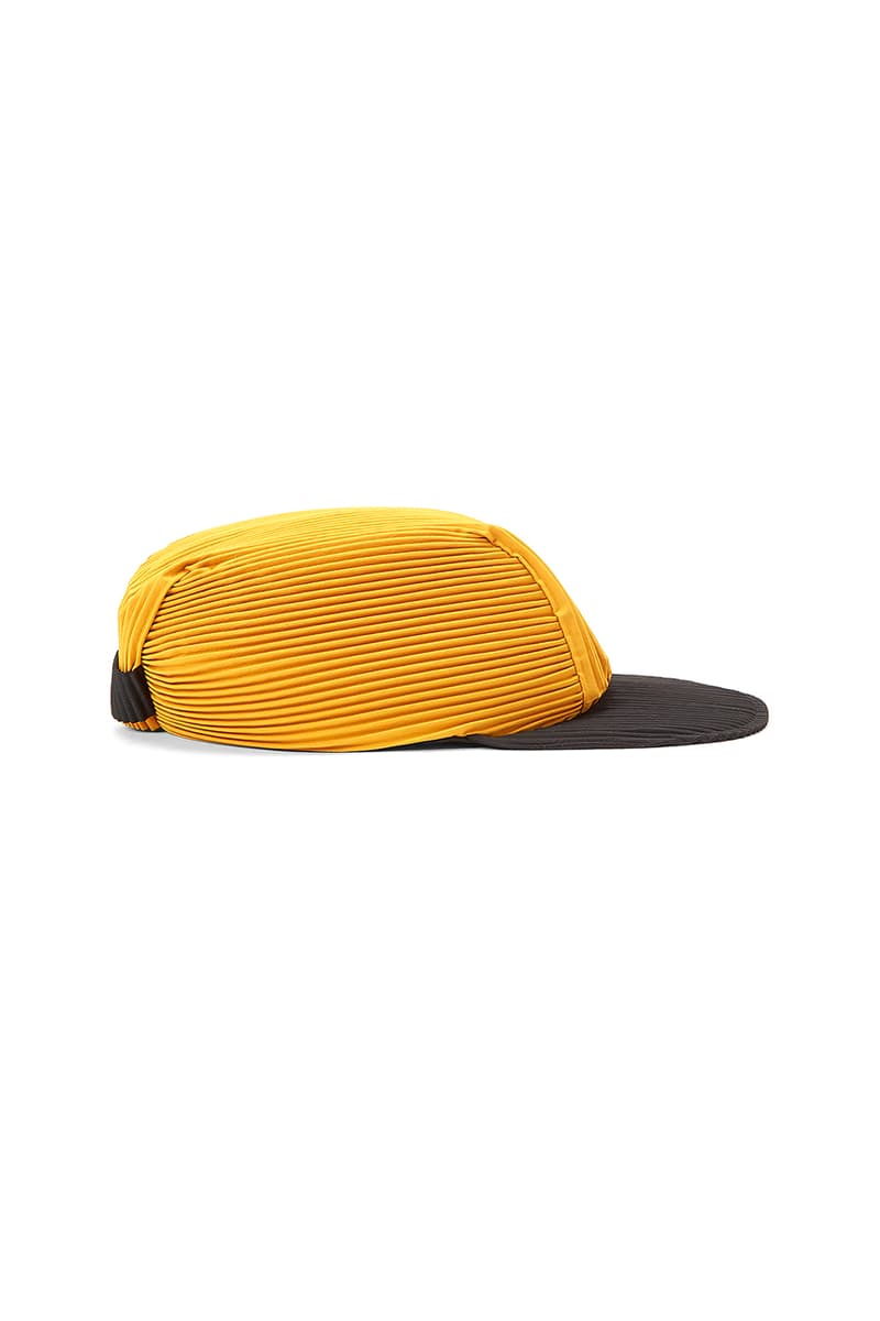 HOMME PLISSÉ Issey Miyake Two-Tone Baseball Cap LN-CC Hats FW20 Fall Winter 2020 Cosy Headwear Brown Burnt Orange Pleats Pleated