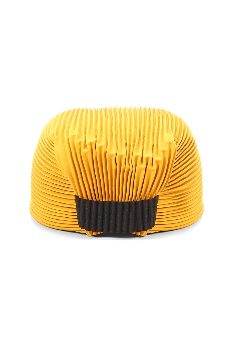 HOMME PLISSÉ Issey Miyake Two-Tone Baseball Cap LN-CC Hats FW20 Fall Winter 2020 Cosy Headwear Brown Burnt Orange Pleats Pleated