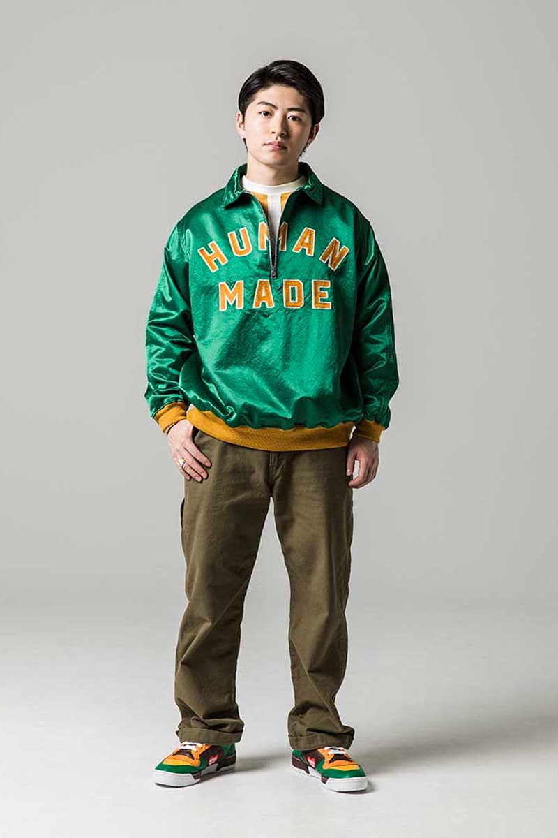 HUMAN MADE Fall Winter 2020 Lookbook menswear streetwear fw20 jackets shirts pants trousers t shirts accessories bags pillows varsity ivy americana nigo