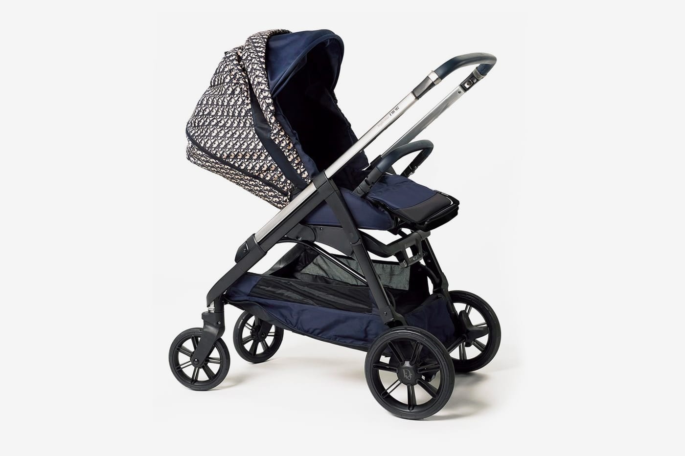 Bassinet and Stroller Combo Blue and Beige WaterRepellent Canvas with Dior  Oblique Print  DIOR US