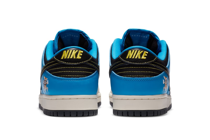instant skateboards nike sb dunk low silver tan blue black dog wolf cz5128 400 official release date info photos price store list buying guide