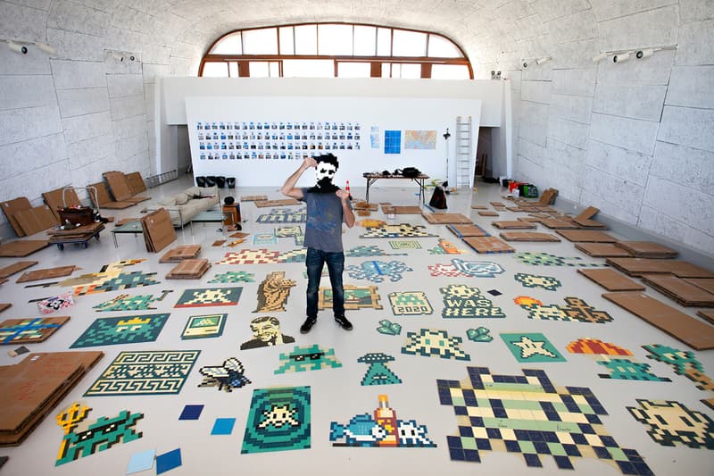 invader was here mamo arts centre exhibition invasion workshop