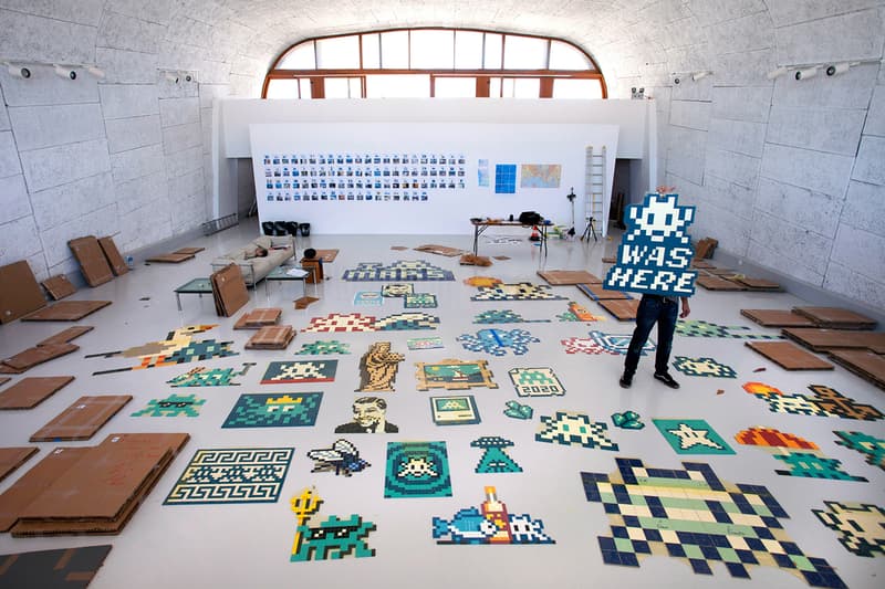 invader was here mamo arts centre exhibition invasion workshop