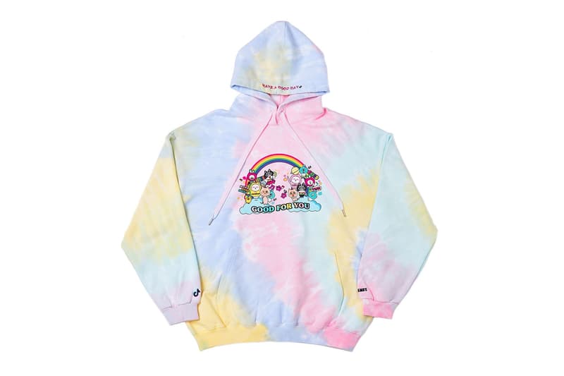TikTok x IRENEISGOOD Tie-Dye "Friends" Collection Lia Kim Irene Kim #GOODFRIENDCHALLENGE Slo the Friendly Bear