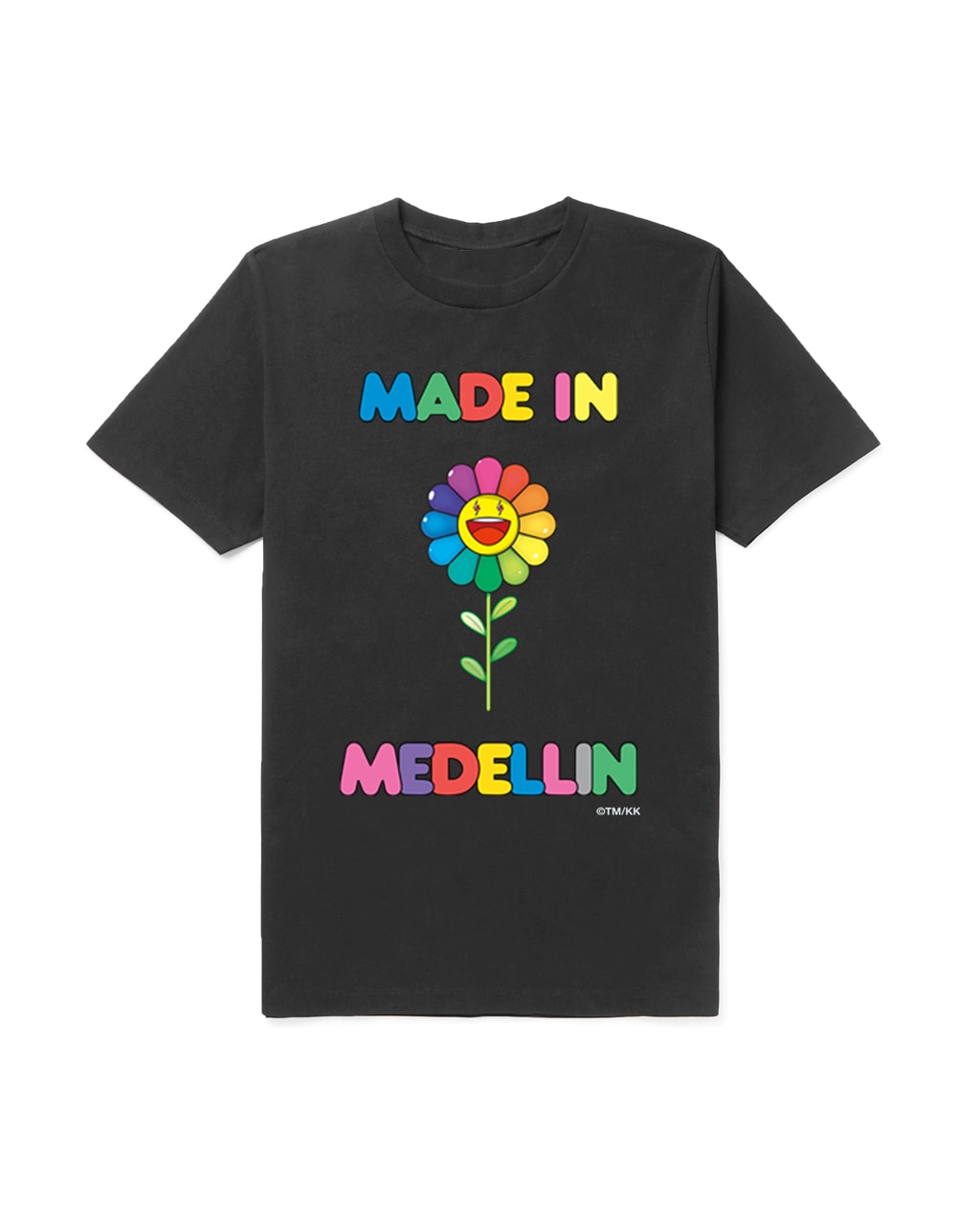 J Balvin x Takashi Murakami 'Colores' Merch Final Drop collection tshirt  black Medellin