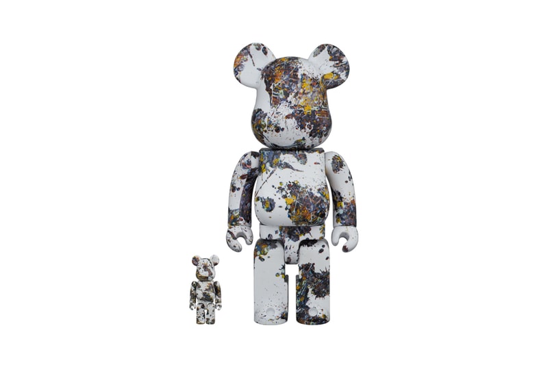 jackson pollock splash medicom toy bearbrick