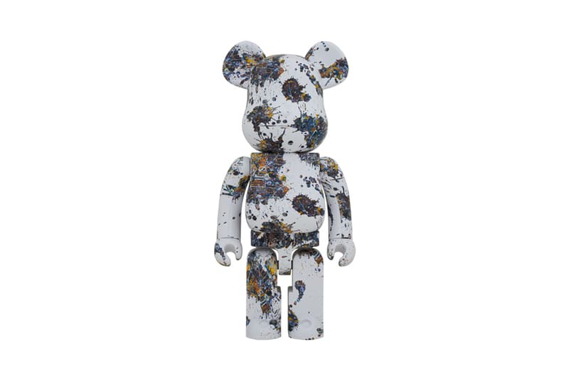 jackson pollock splash medicom toy bearbrick