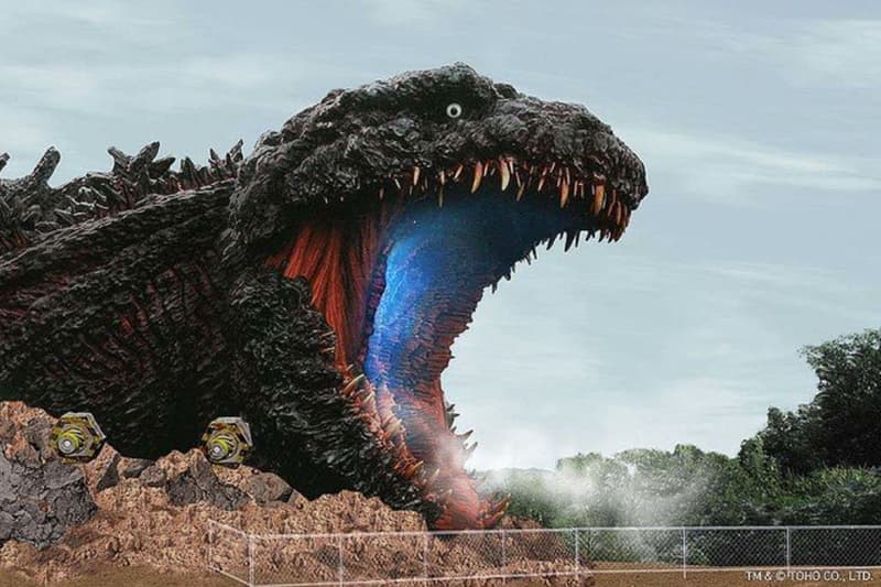 japan Awaji Island Hyogo Prefecture toho godzilla life sized statue monster 