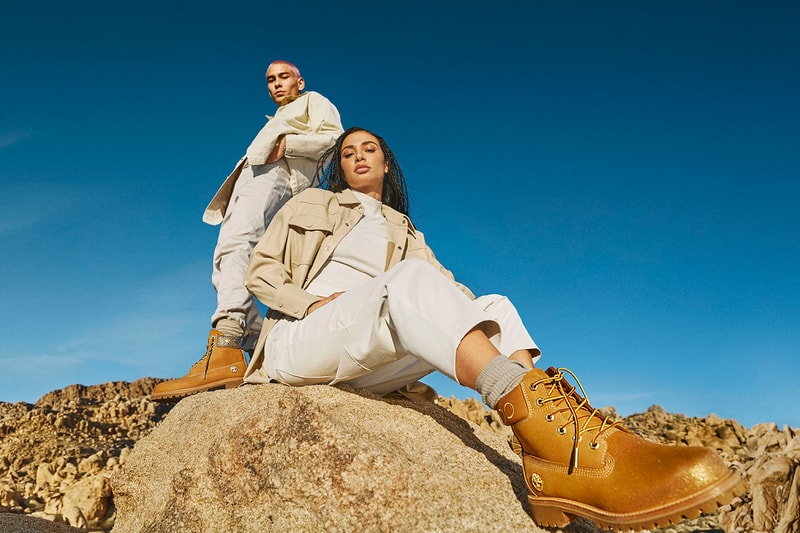 Jimmy Choo x Timberland Swarovski Footwear Collection Kith Boot Wheat Black