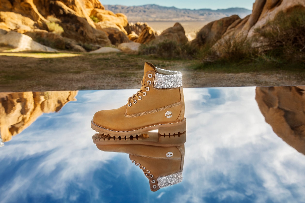 Jimmy Choo x Timberland Swarovski Footwear Collection Kith Boot Wheat Black