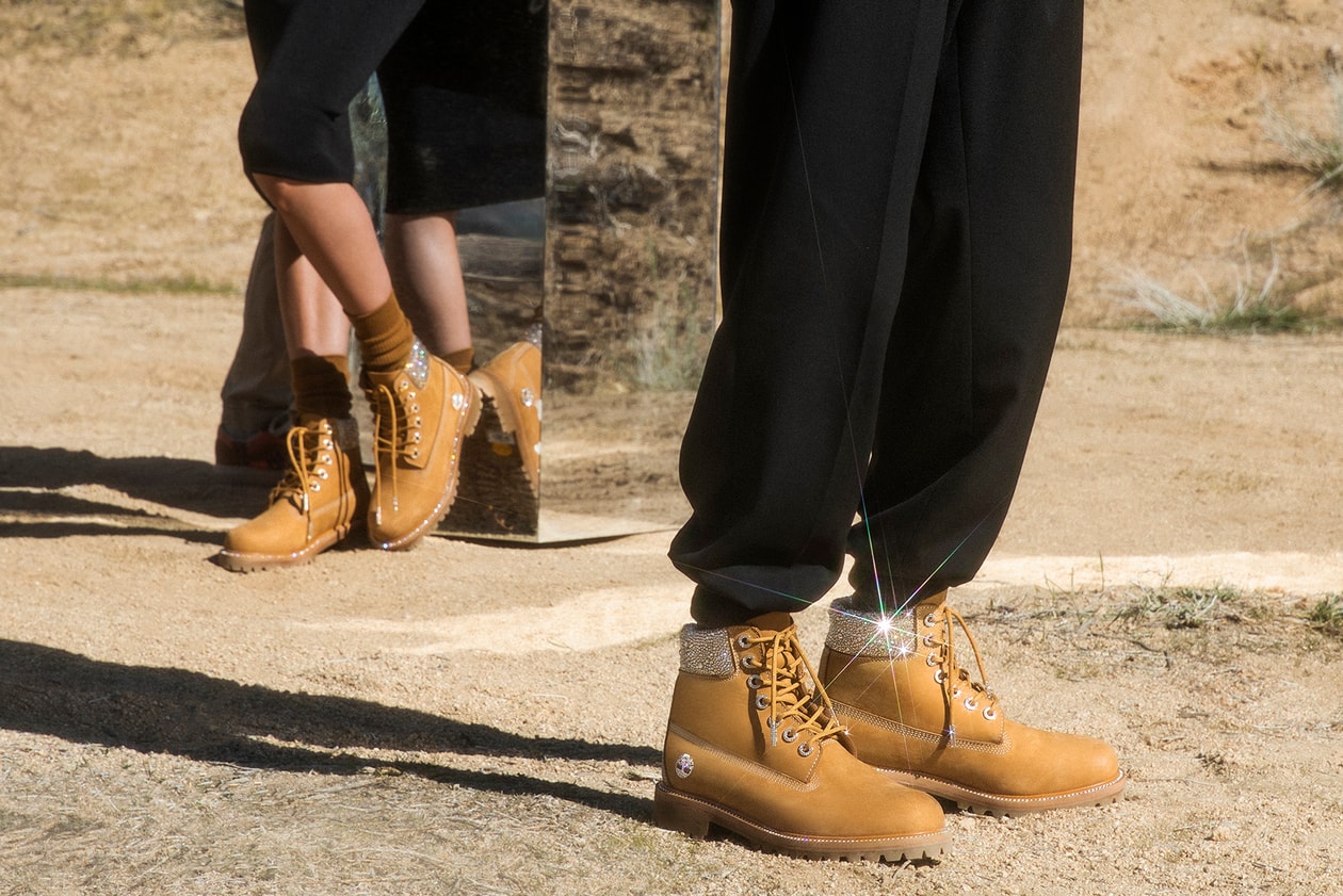 Jimmy Choo x Timberland Swarovski Footwear Collection Kith Boot Wheat Black