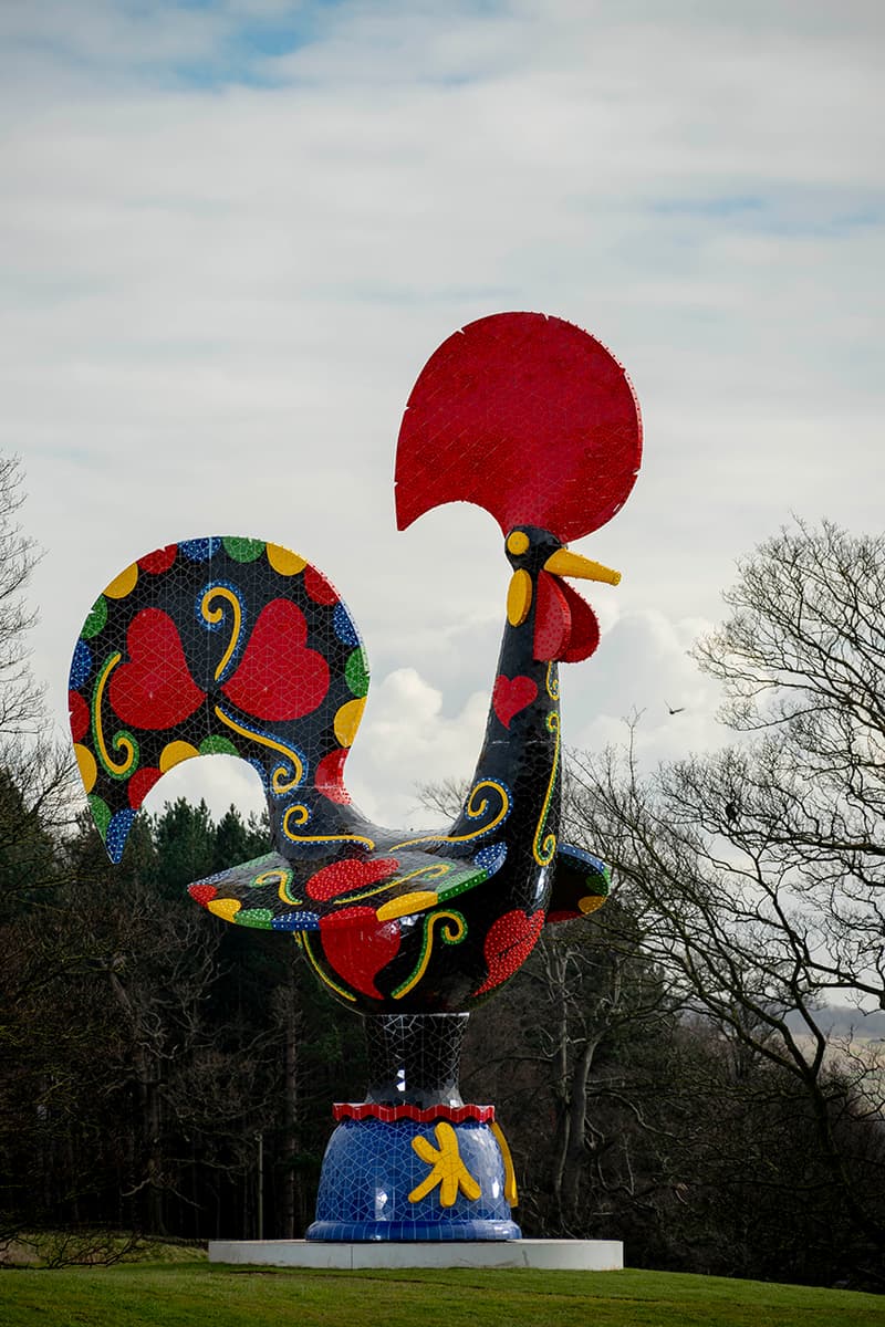 joana vasconcelos yorkshire sculpture park details look inside around outdoors indoors underground gallery