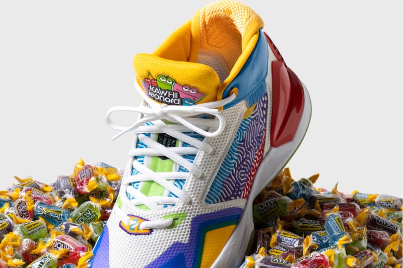 Jolly Rancher x New Balance KAWHI Collection NB 327 480 Slide Kawhi Leonard Basketball "Original Flavors" "Blue Raspberry" NBA 2K21 Game Sneaker Collaboration Release Information Drop Date