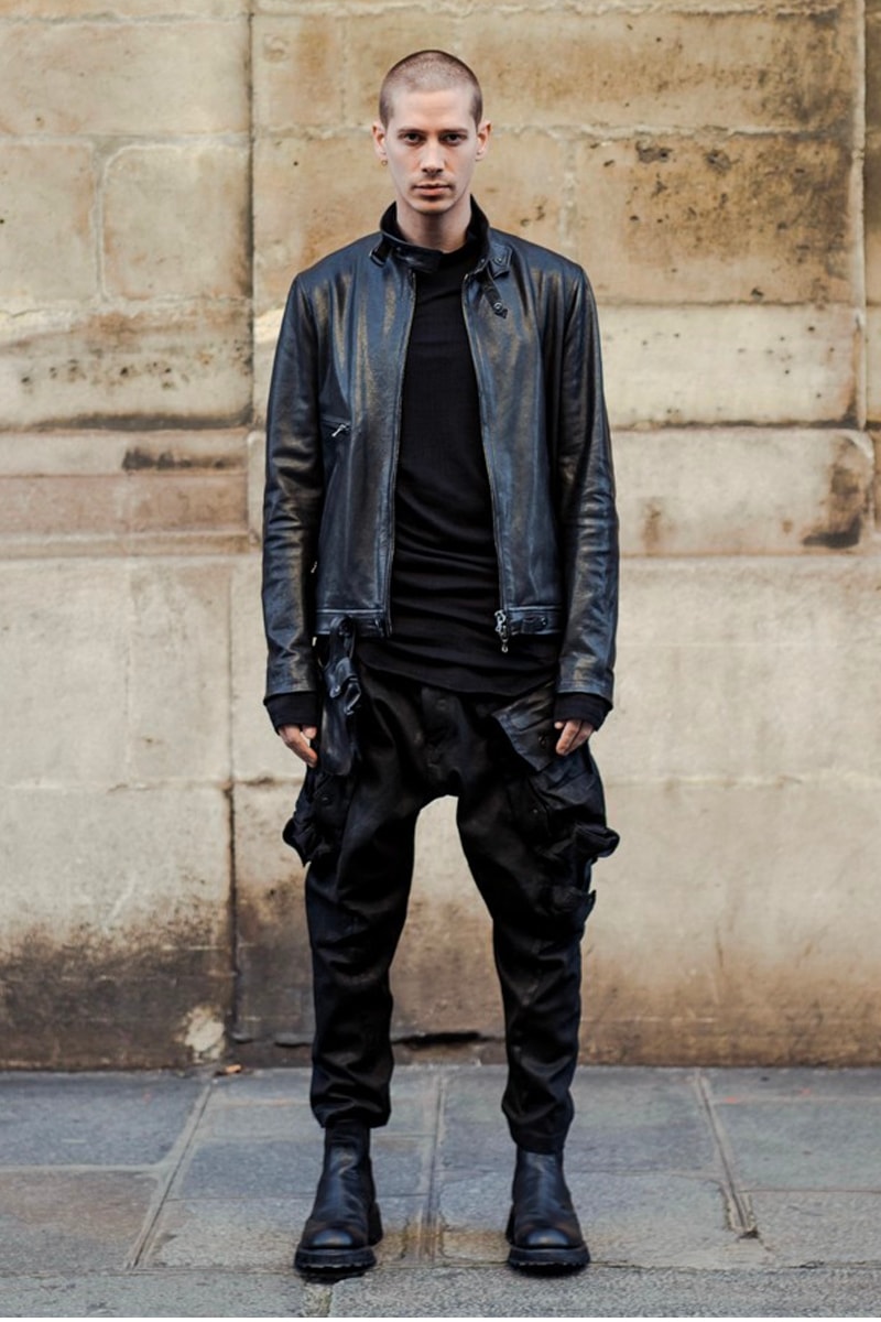 JULIUS Permanent Line Launch Release Collection Lookbook Info Buy Price gasmask casrgo pants leather jacket