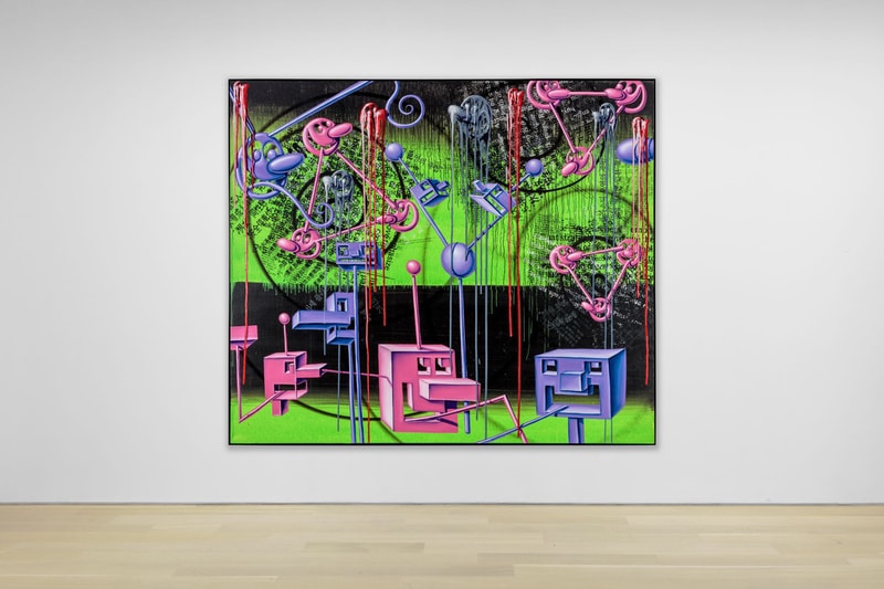 kenny scharf dystopian painting almine rech exhibition artwork