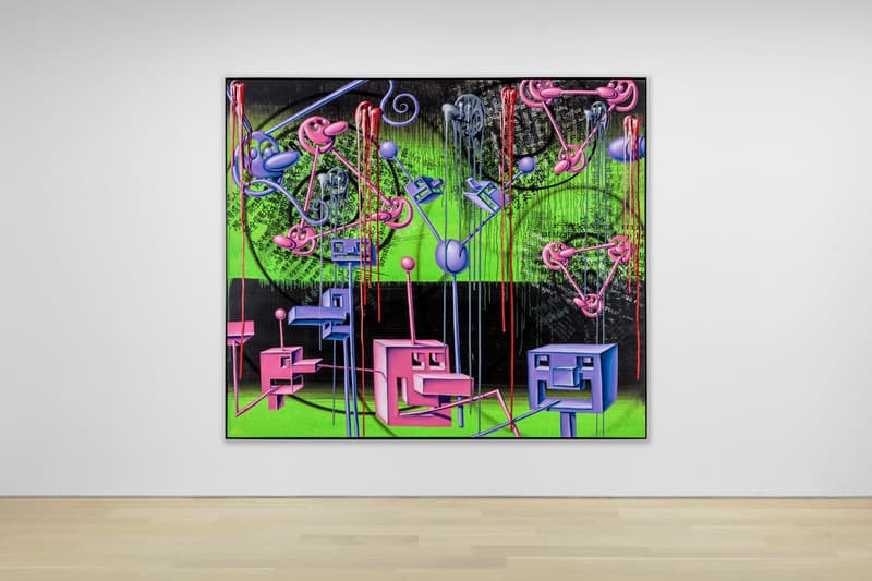 kenny scharf dystopian painting almine rech exhibition artwork