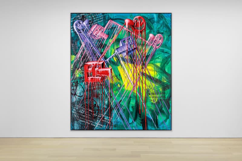 kenny scharf dystopian painting almine rech exhibition artwork