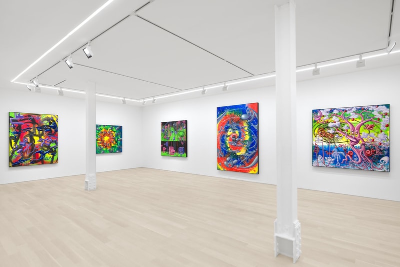 kenny scharf dystopian painting almine rech exhibition artwork