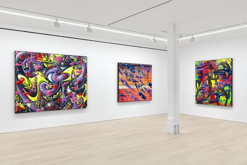 kenny scharf dystopian painting almine rech exhibition artwork