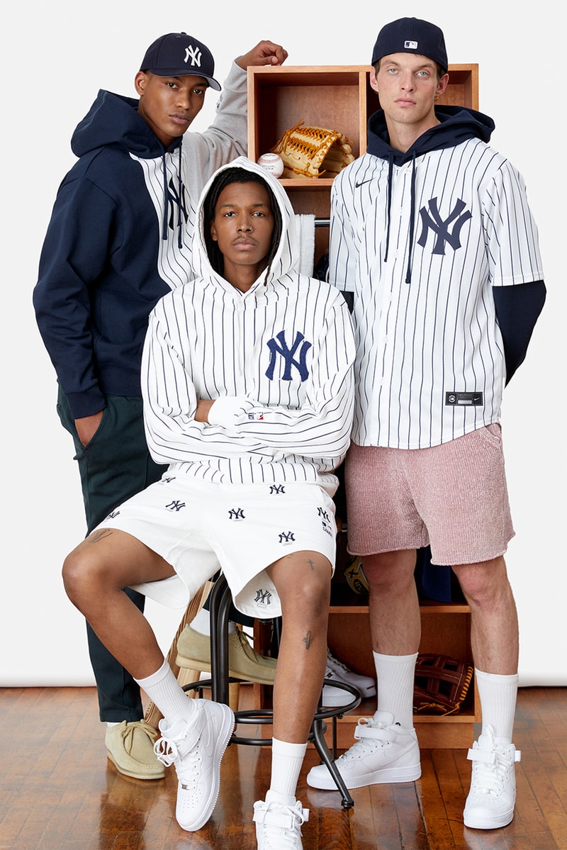 kith ronnie fieg mlb major league baseball new york yankees los angeles dodgers jacket tee hats shirts sweatshirts official release date info photos price store list buying guide