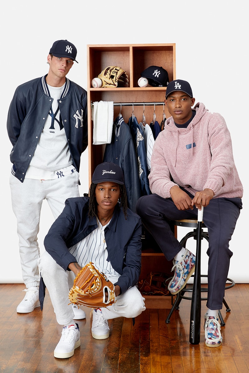 kith ronnie fieg mlb major league baseball new york yankees los angeles dodgers jacket tee hats shirts sweatshirts official release date info photos price store list buying guide