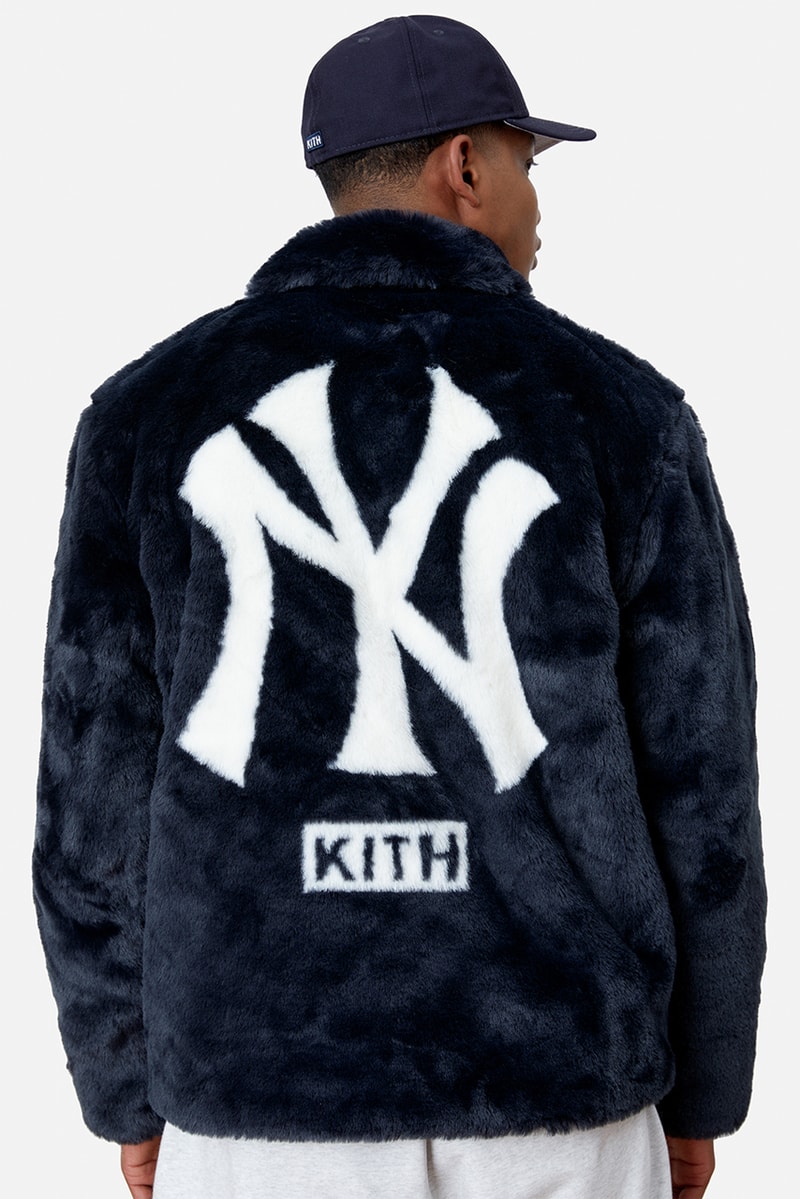 kith ronnie fieg mlb major league baseball new york yankees los angeles dodgers jacket tee hats shirts sweatshirts official release date info photos price store list buying guide