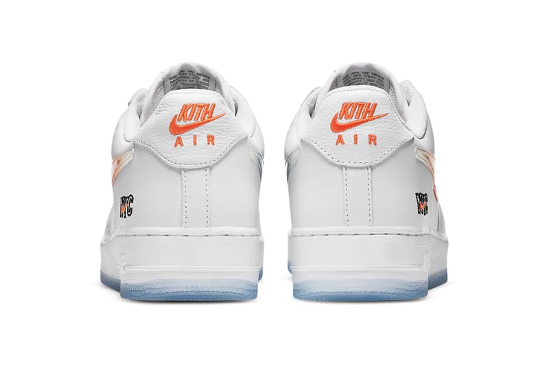 kith ronnie fieg nike sportswear air force 1 low nyc new york city white rush blue brilliant orange CZ7928 100 official release date info photos price store list buying guide