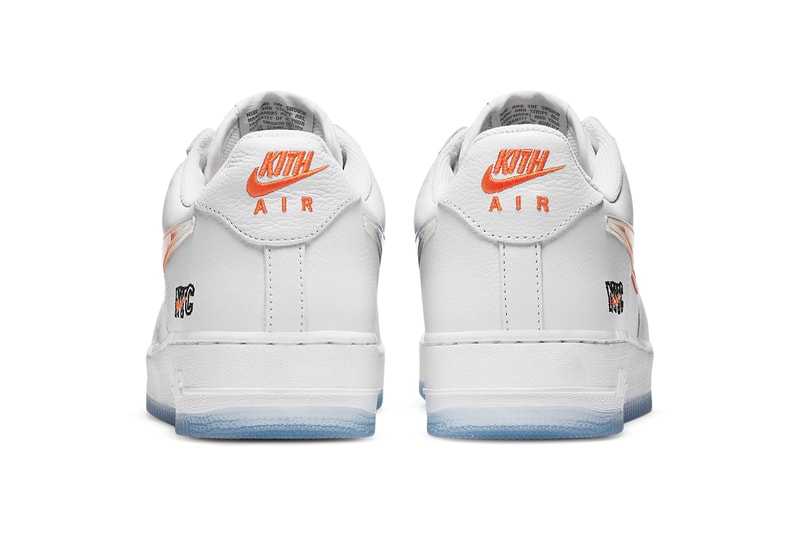 kith ronnie fieg nike sportswear air force 1 low nyc new york city white rush blue brilliant orange CZ7928 100 official release date info photos price store list buying guide
