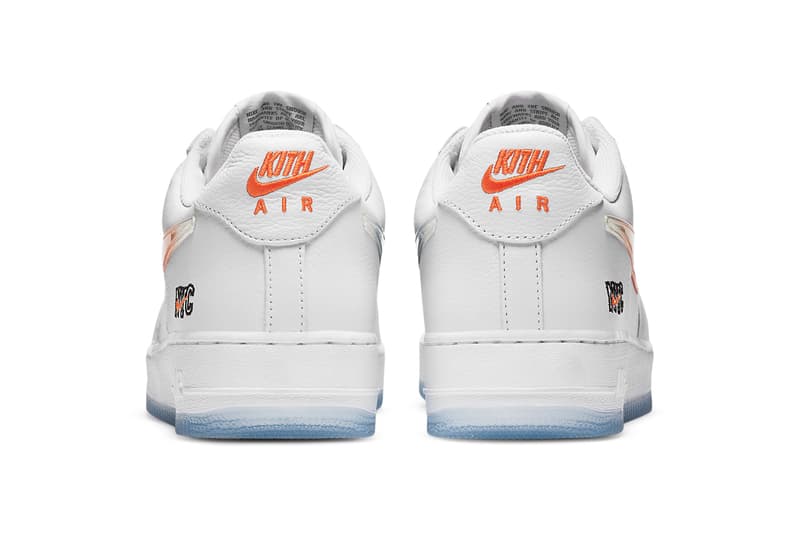 kith ronnie fieg nike sportswear air force 1 low nyc new york city white rush blue brilliant orange CZ7928 100 official release date info photos price store list buying guide