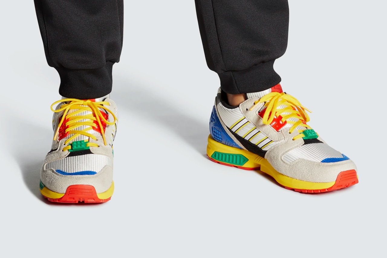 lego adidas originals zx 8000 a to yellow bliss cloud white green blue red black FZ3482 official release date info photos price store list buying guide