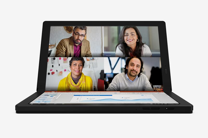 Lenovo Debuts Worlds First Foldable Laptop X1 Fold technology pc laptop touch screen display oled heat distributor computers