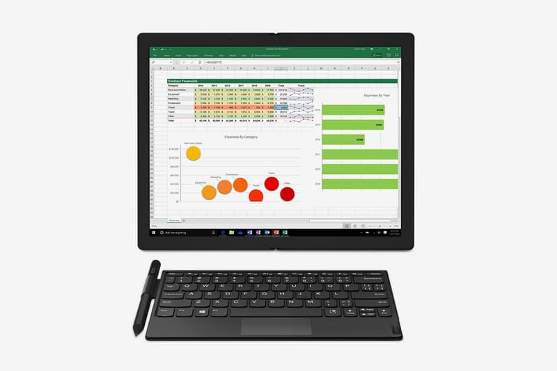 Lenovo Debuts Worlds First Foldable Laptop X1 Fold technology pc laptop touch screen display oled heat distributor computers