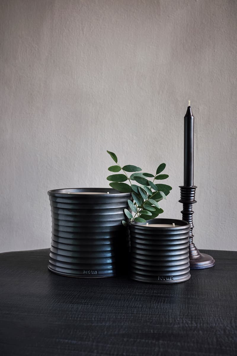 LOEWE Plant-Based Home Scents Collection candles wax candleholders home fragrances rattan diffusers gardens plants