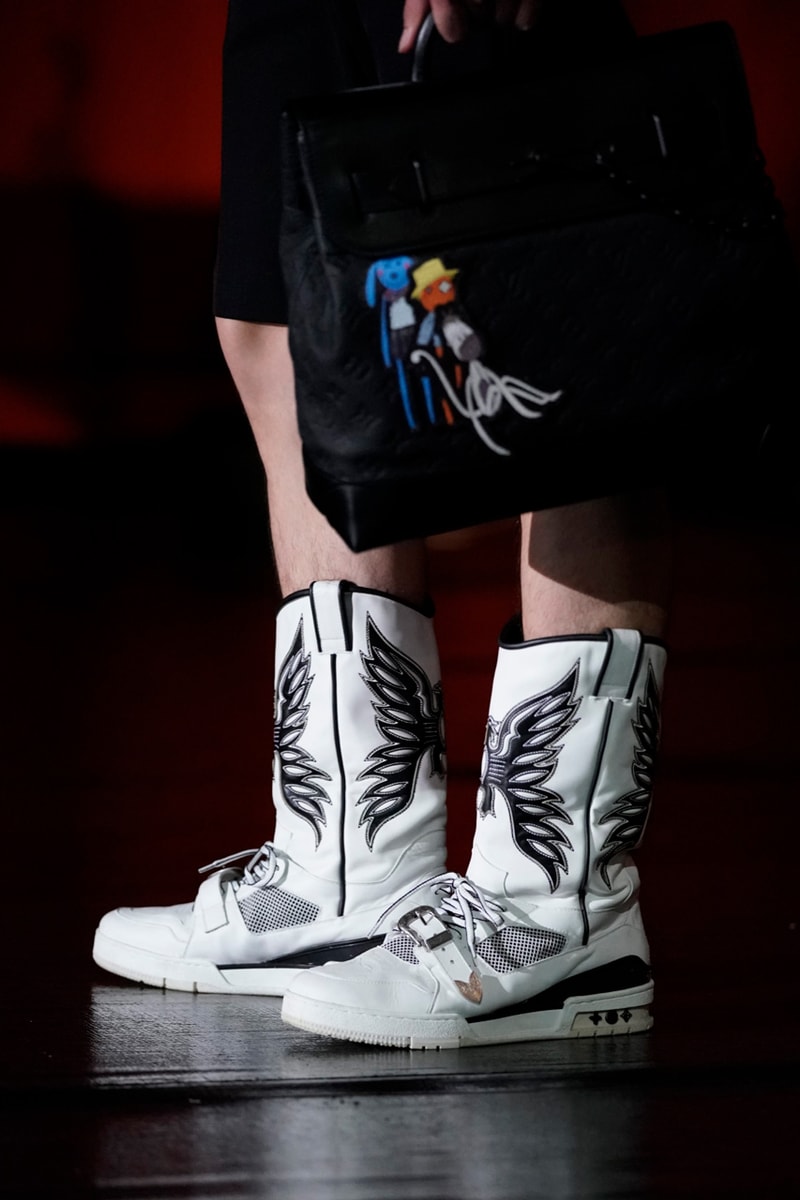 louis vuitton virgil abloh cowboy boot lv 408 sneaker trainer shoe official first look release date info photos store list buying guide tokyo japan runway show design