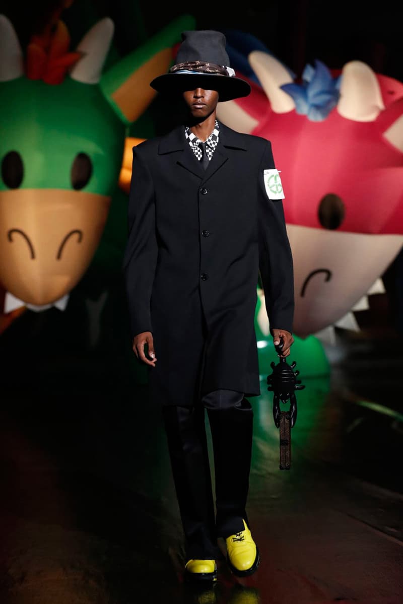 Louis Vuitton SS21 Runway Show Tokyo, Virgil Abloh Response criticism imitation copy walter van beirendonck teddy bear show notes spring summer 2021 caleb femi benji b collection presentation video watch takashi miike