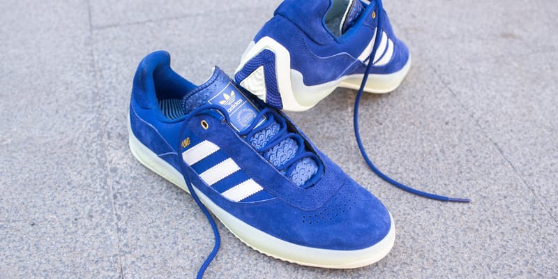 blue adidas skate shoes