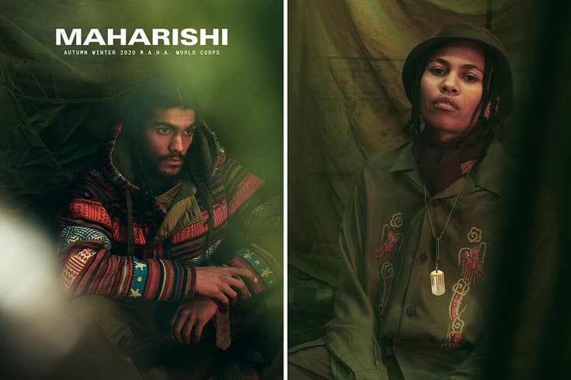 maharishi fall winter 2020 m.a.h.a. world corps military lookbook collection release information buy cop purchase