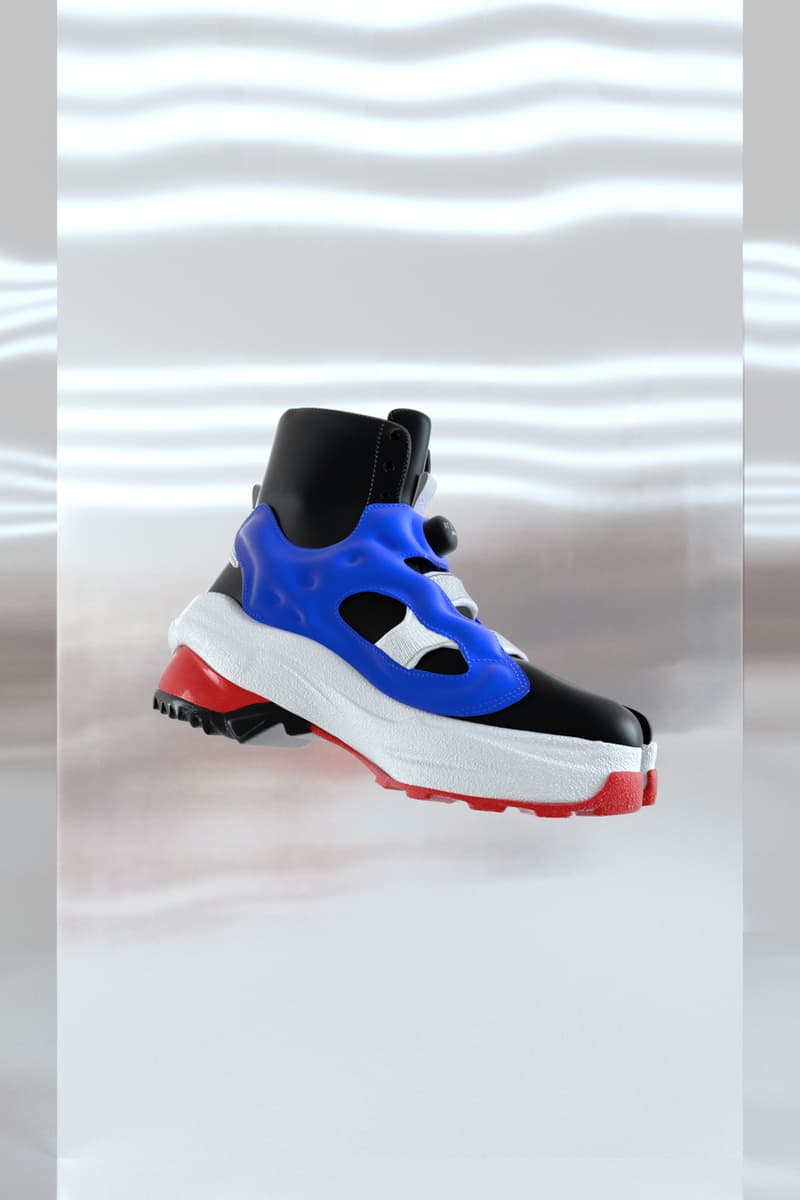 Maison Margiela x Reebok Tabi Instapump Fury Official Release Information Closer Look Drop Date Sneaker Boot Hybrid Split Toe HYPE Fall Winter 2020 FW20 Runway Sneakers Shoes Footwear