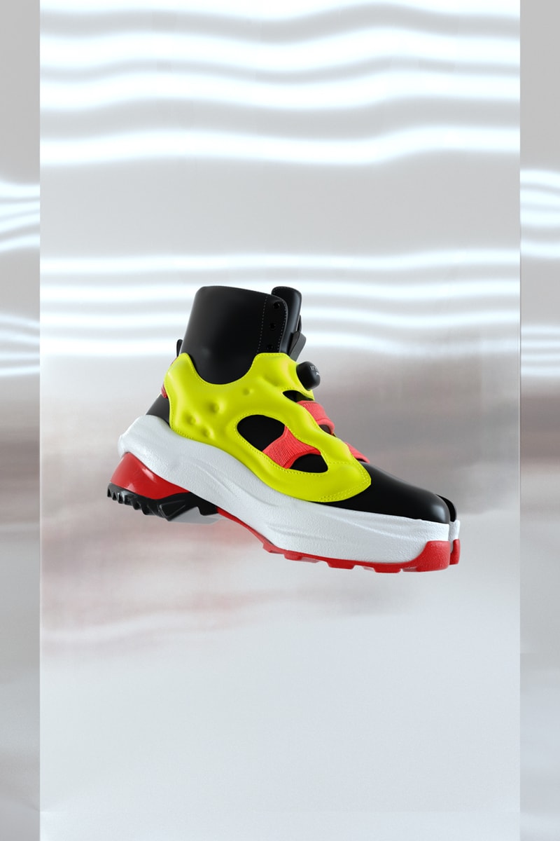 Maison Margiela x Reebok Tabi Instapump Fury Official Release Information Closer Look Drop Date Sneaker Boot Hybrid Split Toe HYPE Fall Winter 2020 FW20 Runway Sneakers Shoes Footwear